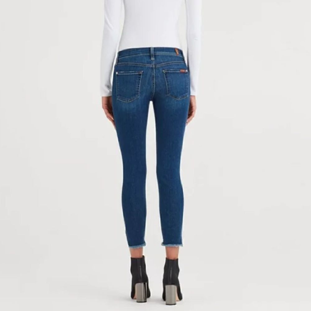 7 For All Mankind ‘The Ankle Skinny’ Frayed Hem Angle Jeans